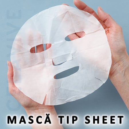 Mască tip sheet Celavive cu efect hidratare și lifting, ingrijire piele ten USANA [3]