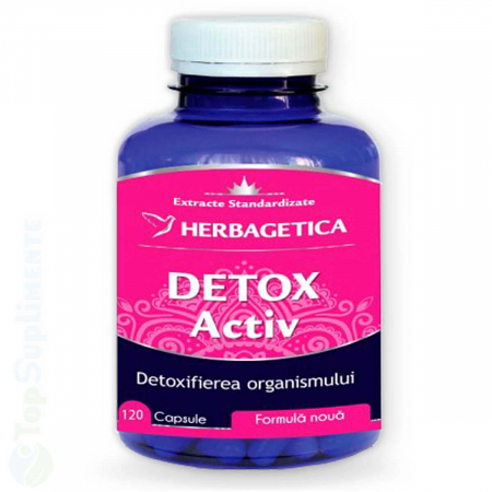 Suplimente digestie - Detox Activ supliment detoxifiere digestie Herbagetica - TopSuplimente
