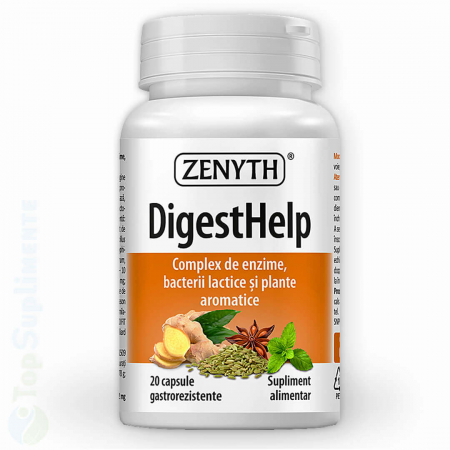 Suplimente alimentare - DigestHelp supliment pastile digestie cu probiotice si enzime Zenyth - TopSuplimente