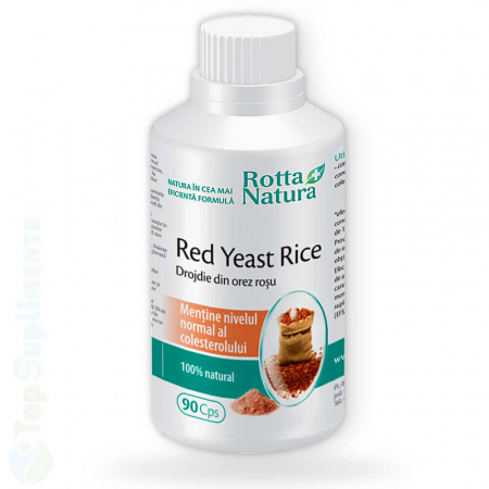Suplimente alimentare - Drojdie de orez rosu Red Yeast Rice pastile colesterol Rotta Natura - TopSuplimente