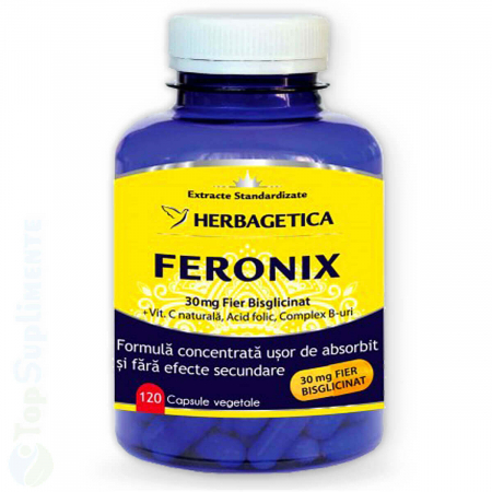 Feronix fier pastile anemie si hemoglobina Herbagetica - TopSuplimente