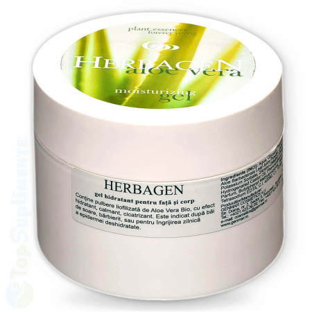 Creme de fata - Gel cu aloe vera hidratant Herbagen - TopSuplimente