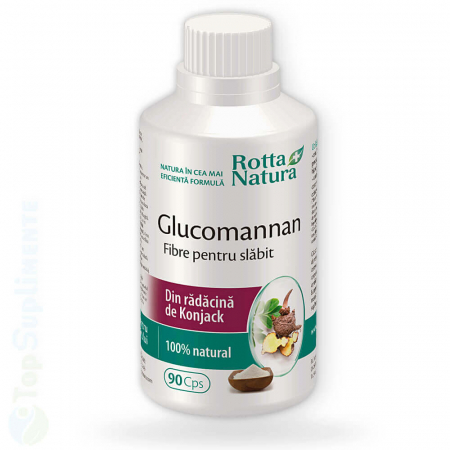 Glucomannan pastile cu fibre pentru slabit Rotta Natura - TopSuplimente