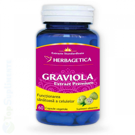 Suplimente antioxidanti - Graviola antioxidant pastile imunitate si glicemie Herbagetica - TopSuplimente