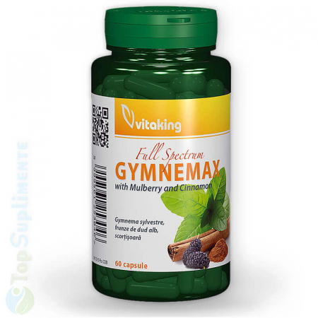 Suplimente alimentare - Gymnemax gymnema sylvestre scortisoara dud alb pastile glicemie Vitaking 60cps TopSuplimente