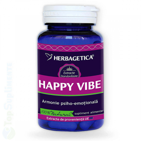 Pastile de memorie - Happy Vibe pastile antistres vitamine stres Herbagetica - TopSuplimente