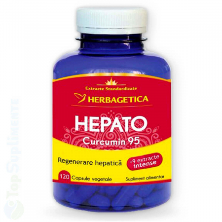 Hepato Curcumin95 supliment detoxifiere detoxifiant Herbagetica - TopSuplimente
