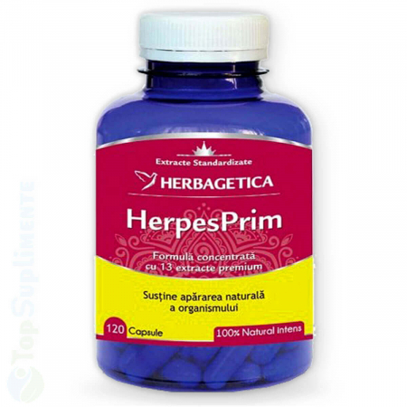 Vitamine pentru par si unghii - HerpesPrim pastile virus herpes Herbagetica - TopSuplimente