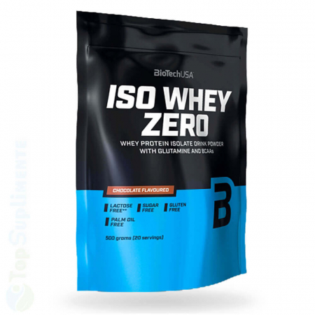 Proteine masa musculara - ISO Whey Zero proteine izolat proteic zer BioTech - TopSuplimente