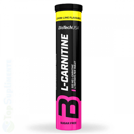 Arzatoare de grasimi - L Carnitina efervescenta arzator de grasimi BioTech lemon 20tab TopSuplimente