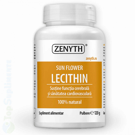 Vitamine pentru inima - Lecitina din floarea soarelui pulbere, pudra pentru memorie Zenyth - TopSuplimente