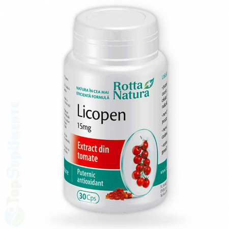 Licopen supliment pastile prostata Rotta Natura 30cps TopSuplimente