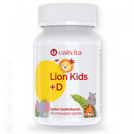 Suplimente alimentare - Lion Kids D vitamine minerale vitamina D copii Calivita - TopSuplimente