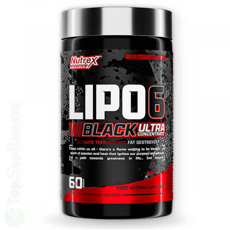 Suplimente alimentare - Lipo 6 Black Ultra Concentrate arzator de grasimi Nutrex 60cps TopSuplimente