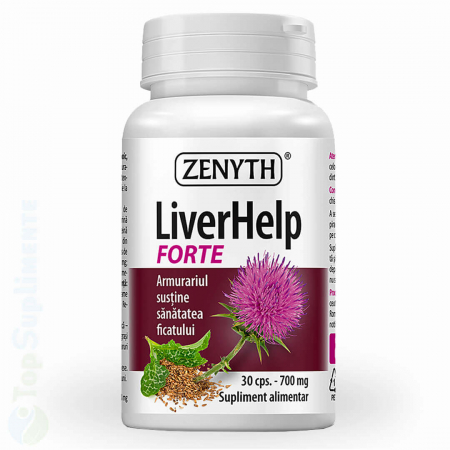 Suplimente ficat - LiverHelp Forte supliment hepatoprotector protectie ficat Zenyth - TopSuplimente