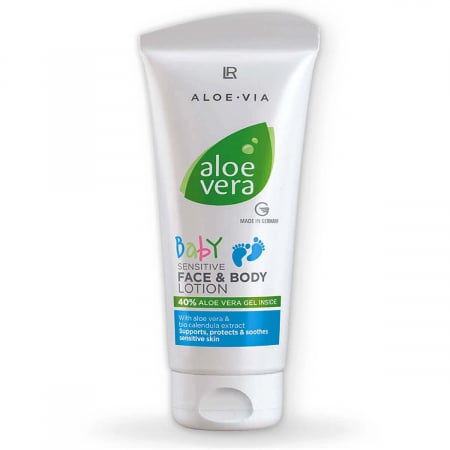 Cosmetice copii - Lotiune crema de fata si corp bebelusi Aloe Vera Baby LR TopSuplimente