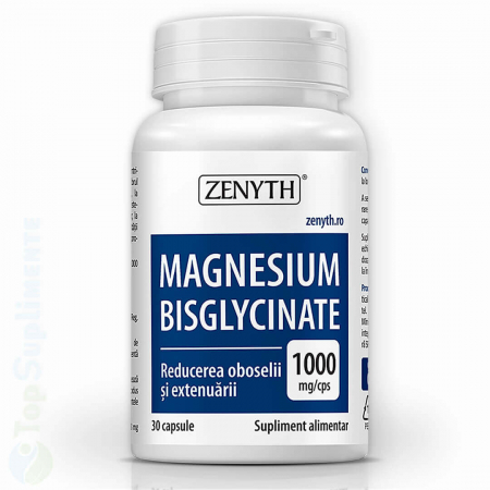 Suplimente alimentare - Magneziu Bisglicinat pastile capsule oboseala stres Zenyth TopSuplimente