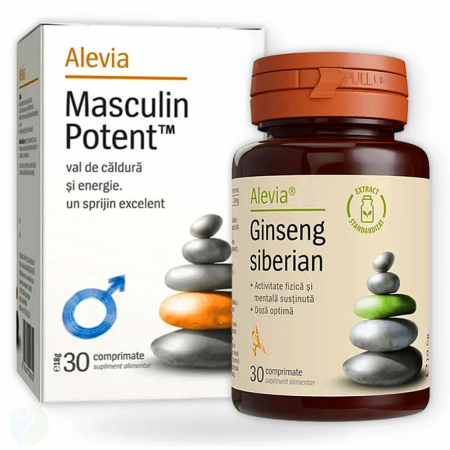 Masculin potent si Ginseng siberian pastile potenta Alevia - TopSuplimente