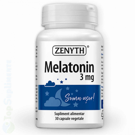 Suplimente alimentare - Melatonina 3mg capsule pastile de somn dormit Zenyth - TopSuplimente