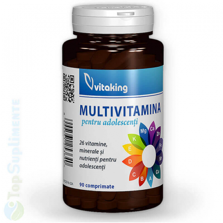Suplimente alimentare - Multivitamine si minerale adolescenti, tineri Vitaking 90 capsule TopSuplimente