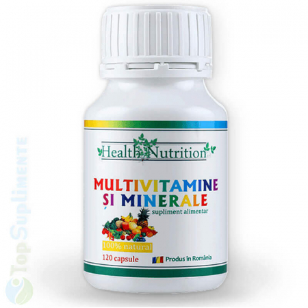 Vitamine si minerale - Multivitamine si minerale extracte plante Health Nutrition 120cps TopSuplimente