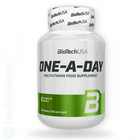 Vitamine pentru sportivi - One a Day multivitamine si minerale BioTech 100 TopSuplimente