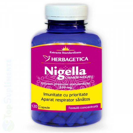 Suplimente alimentare - Nigella chimen negru capsule, pastile imunitate Herbagetica - TopSuplimente