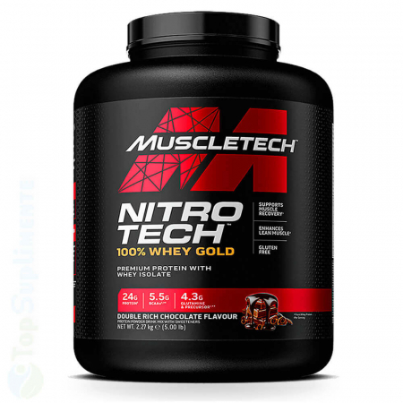 Proteine masa musculara - Nitro Tech Whey Gold proteina din zer MuscleTech - TopSuplimente