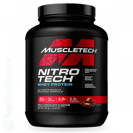 Proteine masa musculara - Nitro Tech Whey Protein proteine izolat proteic MuscleTech - TopSuplimente