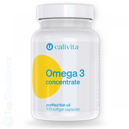 Vitamine pentru ochi - Omega 3 Concentrat ulei de peste 100 capsule Calivita - TopSuplimente