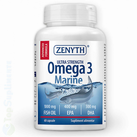 Vitamine pentru ochi - Omega 3 Marine capsule ulei de peste 1000mg Zenyth - TopSuplimente