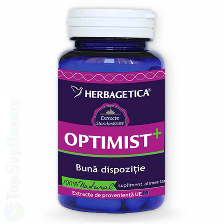 Suplimente tiroida - Optimist+ pastile antistres, depresie si somn Herbagetica - TopSuplimente