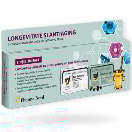 Pachet suplimente Longevitate si Antiaging Pharma Nord - TopSuplimente