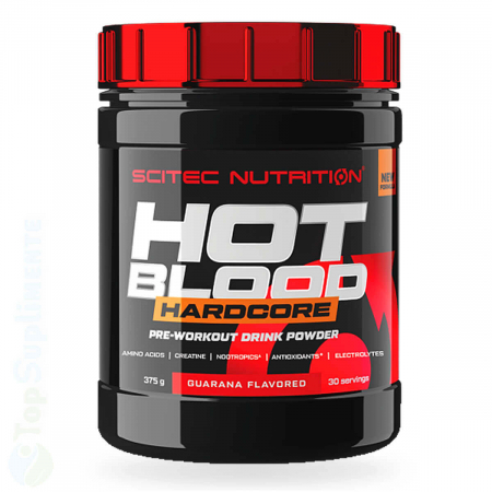 Suplimente sportive - Pre Workout Hot Blood Hardcore creatina monohidrata Scitec 375gr TopSuplimente