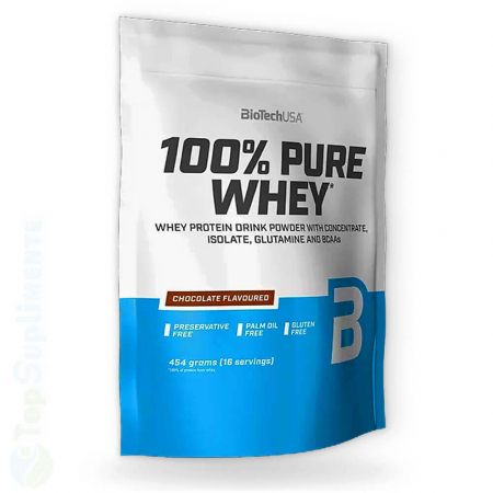 Proteine masa musculara - 100 Pure Whey proteine zer masa musculara BioTech - TopSuplimente