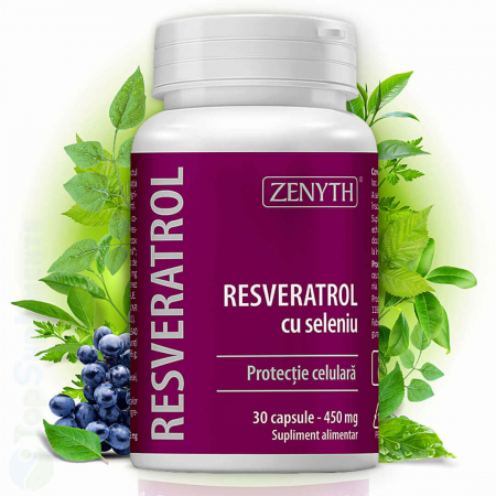 Suplimente antioxidanti - Resveratrol cu Seleniu supliment antioxidanti pastile Zenyth - TopSuplimente