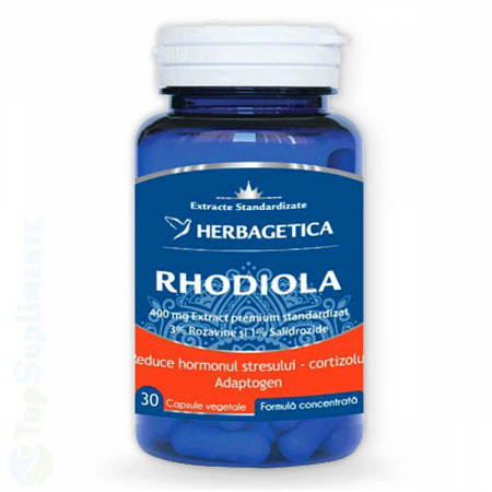 Suplimente alimentare - Rhodiola pastile antistres memorie oboseala stres Herbagetica - TopSuplimente