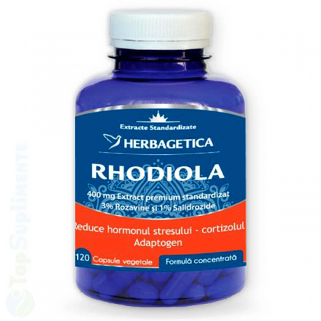 Suplimente menopauza - Rhodiola pastile antistres memorie oboseala stres Herbagetica - TopSuplimente
