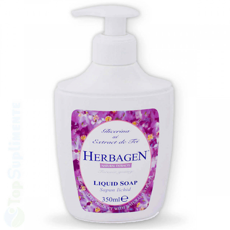 Creme de fata - Sapun lichid glicerina tei Herbagen 350ml TopSuplimente