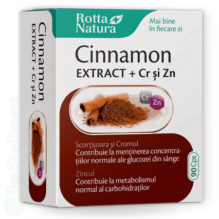 Suplimente alimentare - Scortisoara crom zinc tablete glucoza in sange Rotta Natura - TopSuplimente