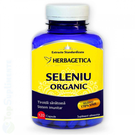 Suplimente tiroida - Seleniu Organic pentru glanda tiroida, imunitate si glicemie Herbagetica - TopSuplimente
