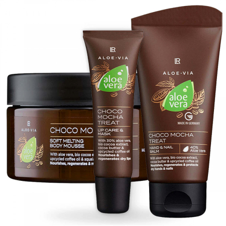 Creme de fata - SET cosmetice Choco Mocha Treat aloe vera cacao cafea LR TopSuplimente