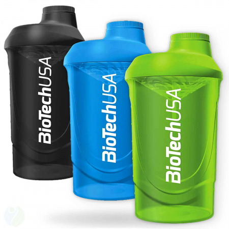 Proteine masa musculara - Shaker Wave 600ml BioTech - TopSuplimente
