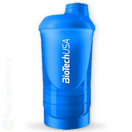 Shaker Wave Plus 600+200+100ml BioTech - TopSuplimente [1]