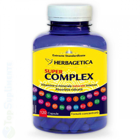 Suplimente alimentare - Super Complex vitamine minerale multivitamine capsule, pastile Herbagetica - TopSuplimente
