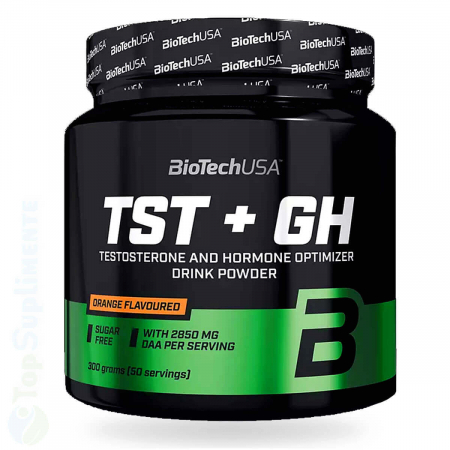 Suplimente potenta - TST GH hormon de crestere si testosteron BioTech 300gr TopSuplimente