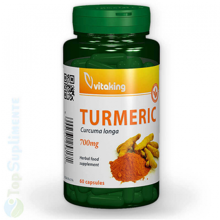 Turmeric curcuma pastile articulatii memorie cancer Vitaking 60cps TopSuplimente