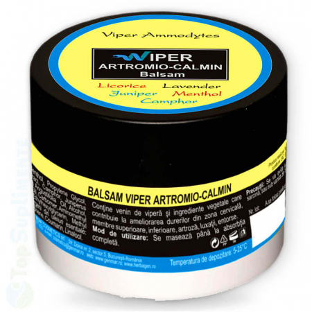 Ingrijire speciala - Balsam Viper Artromio Calmin gel cu venin de vipera Herbagen 50gr TopSuplimente
