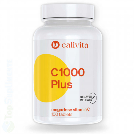 Suplimente alimentare - Vitamina C 1000 Plus cu eliberare prelungita Calivita 100tab TopSuplimente