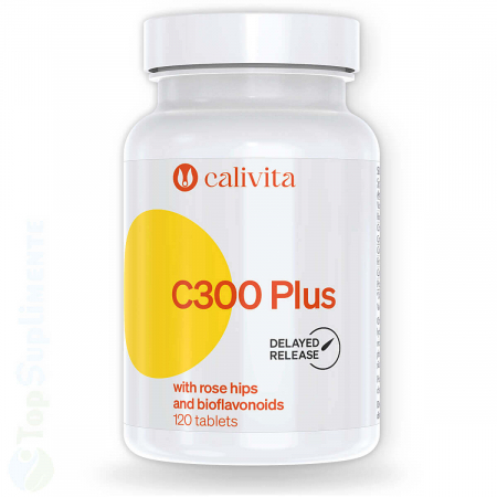 Suplimente alimentare - Vitamina C 300 Plus Calivita, macese, bioflavonoide, imunitate, stres oxidativ, oboseala, extenuare, oase, muschi, articulatii